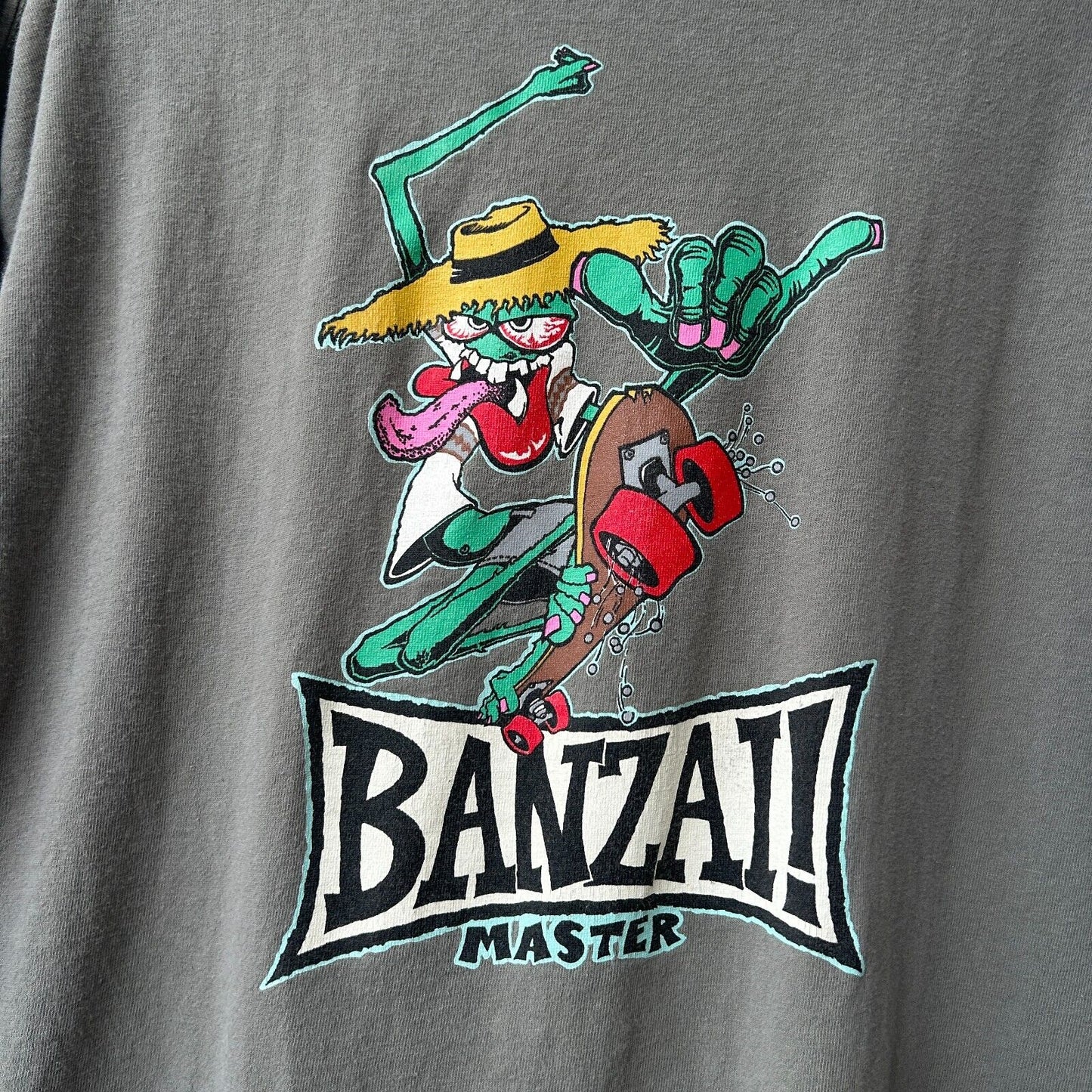 VINTAGE 90s | FreshJive Banzai Master Skate T-Shirt sz XL