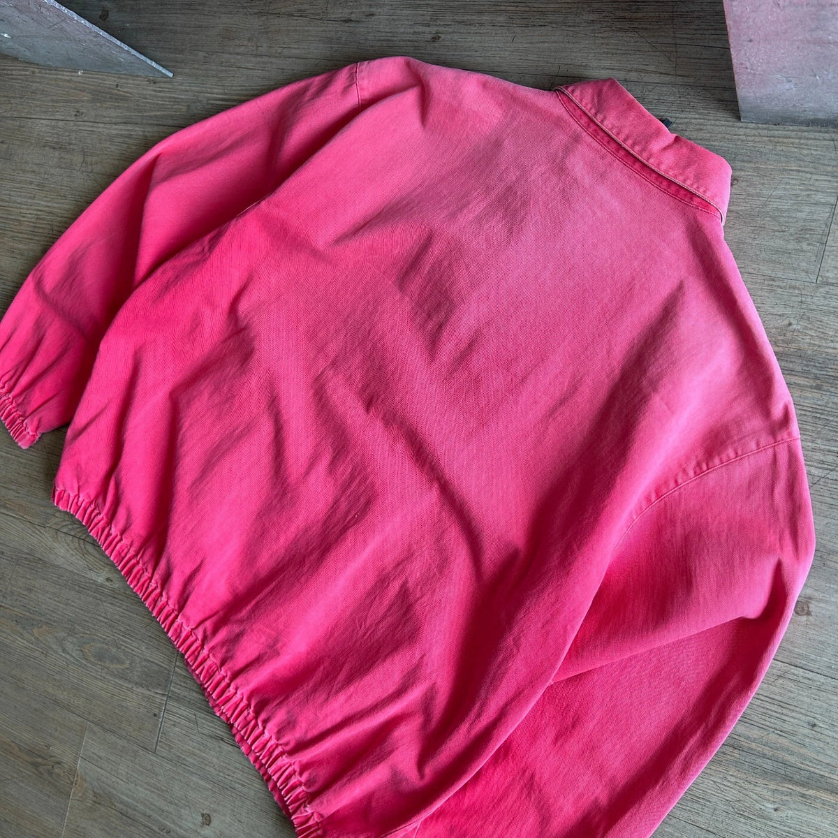 1990s | Polo by Ralph Lauren Sun Faded Pink Vintage Harrington Jacket sz M