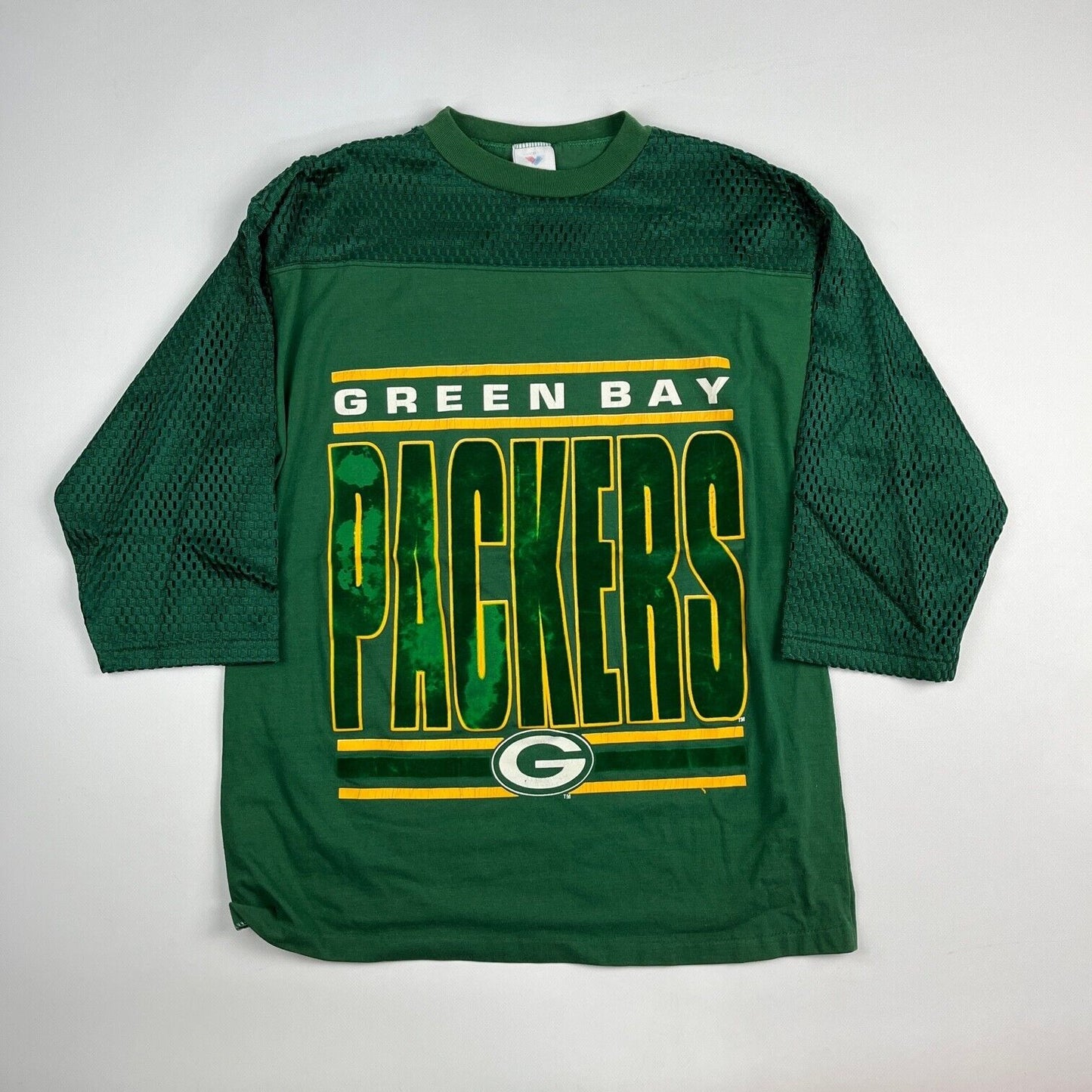 VINTAGE Green Bay Packers Shirt Adult Extra Large Green Footbal NFL Men 90s