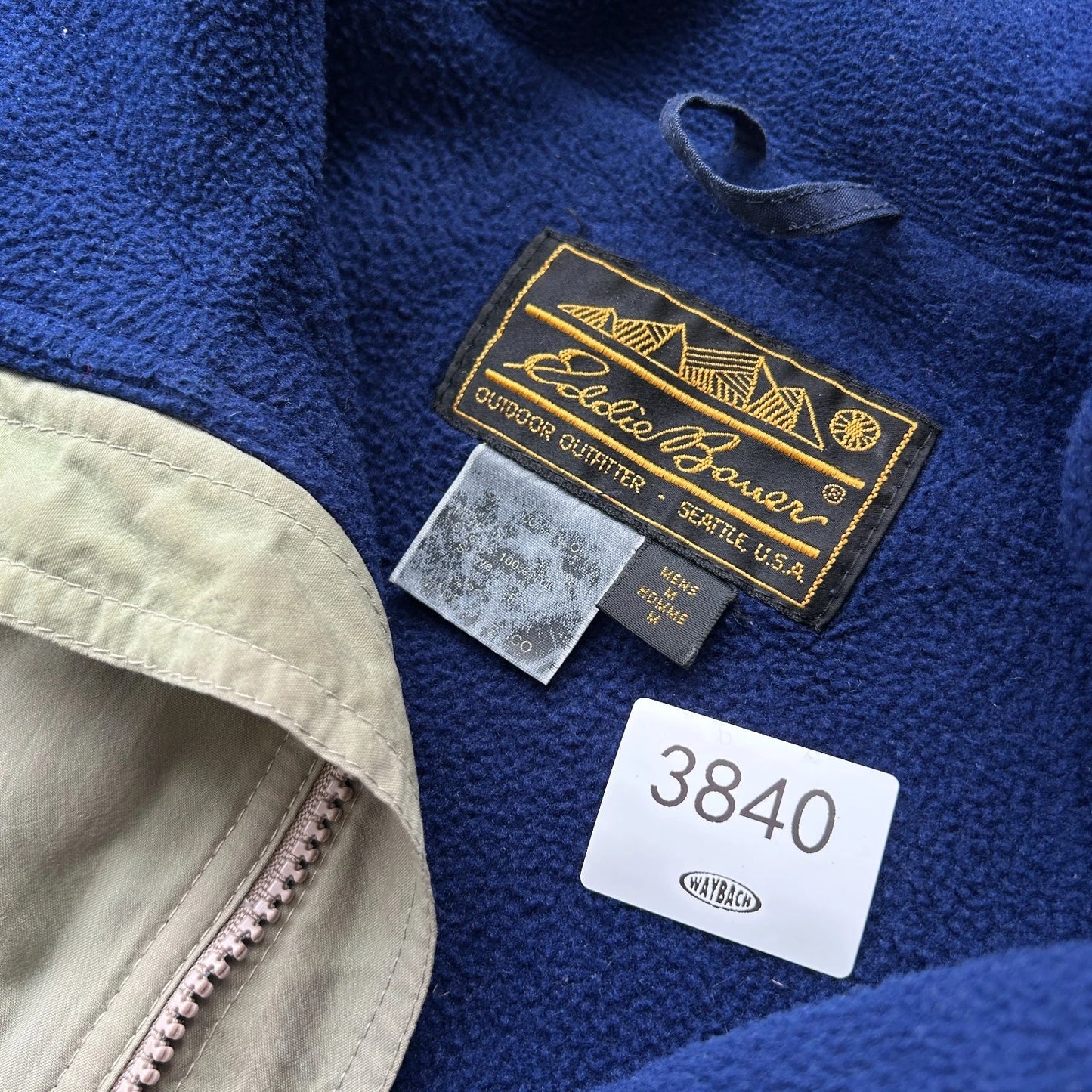 VINTAGE 80s 90s | Eddie Bauer Iridescent Faded Fleece Lined Jacket sz M