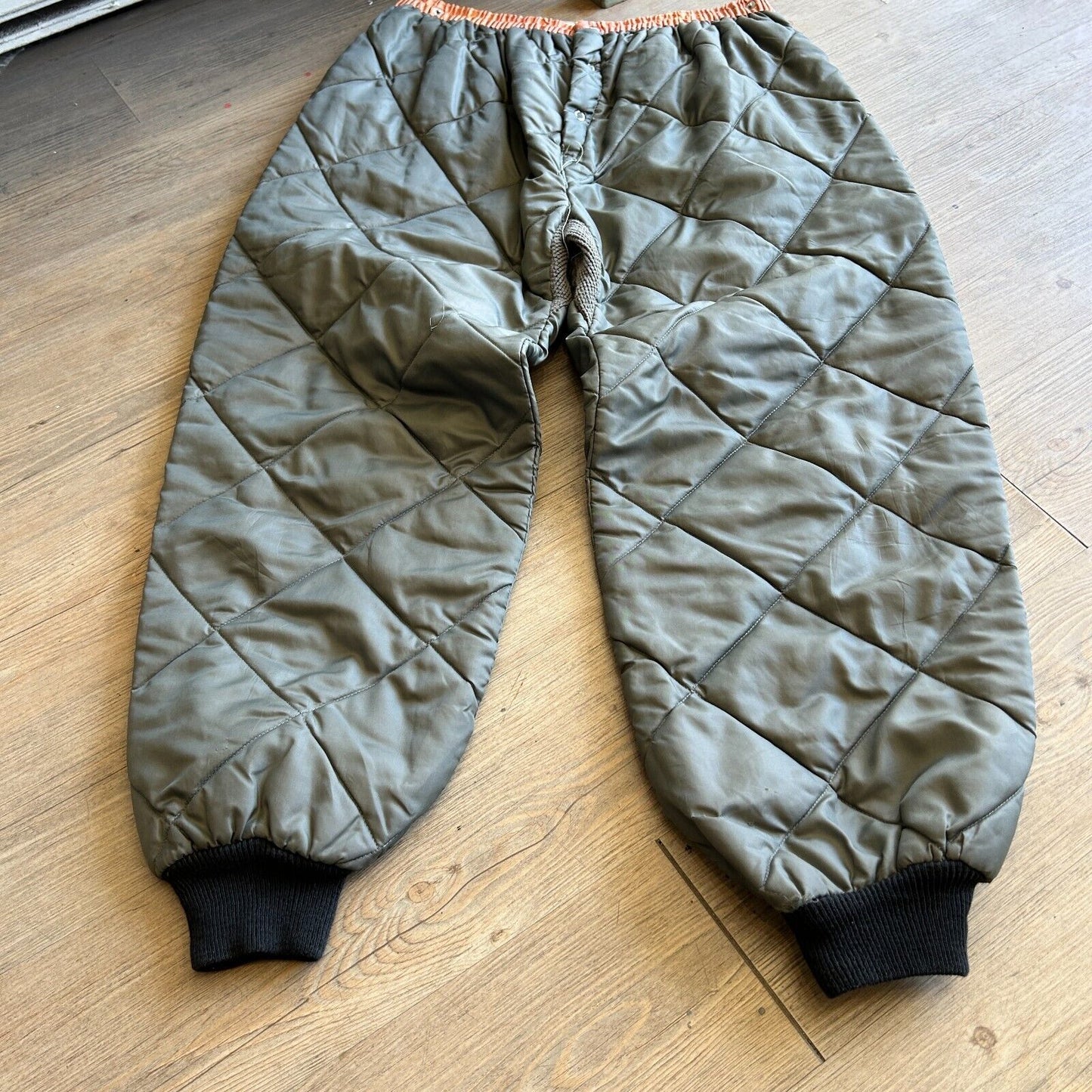 VINTAGE 70s 80s | Military Quilted Liner Pants W33 L30
