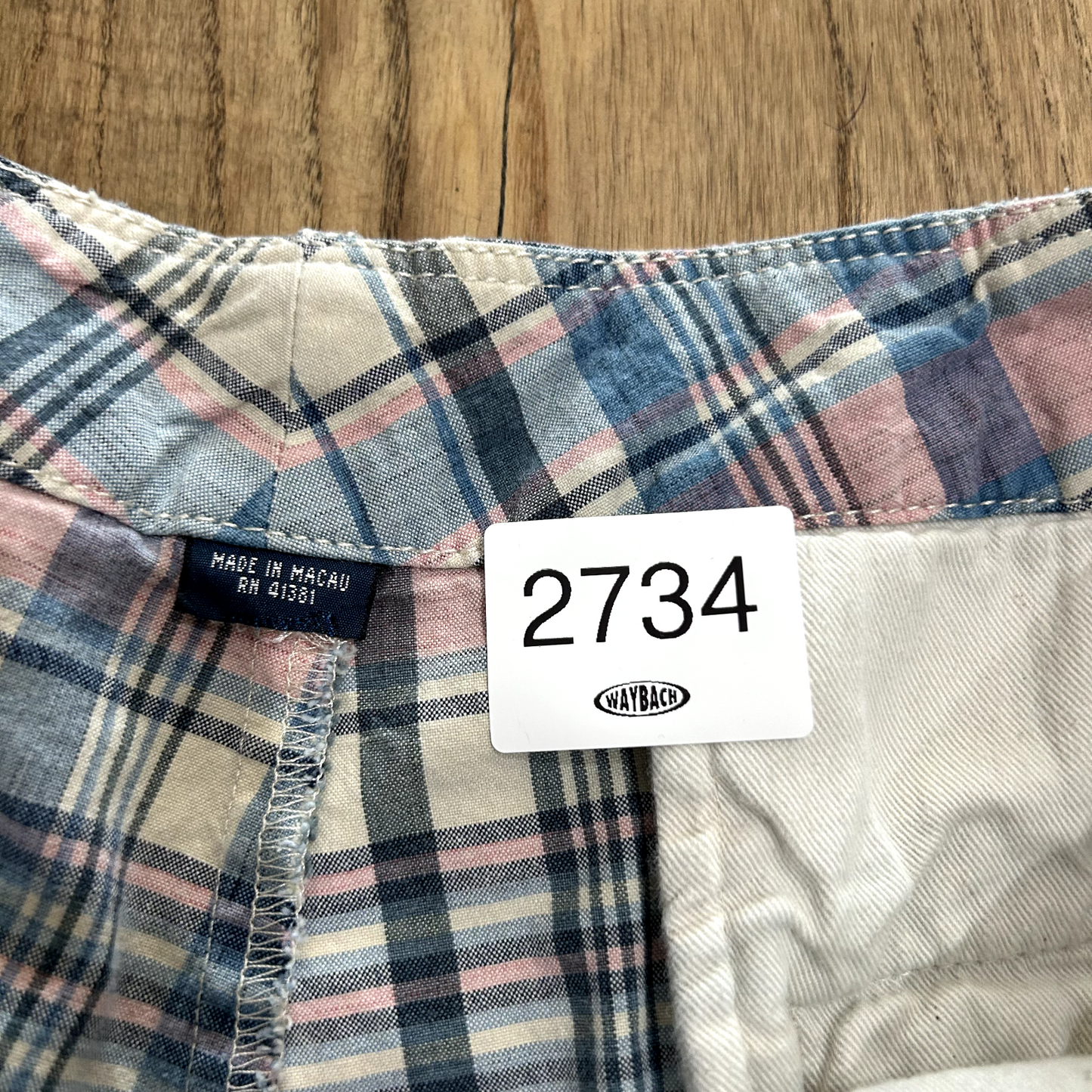 Vintage 1990s Polo Ralph Lauren Plaid Shorts Light Weight sz Mens W33