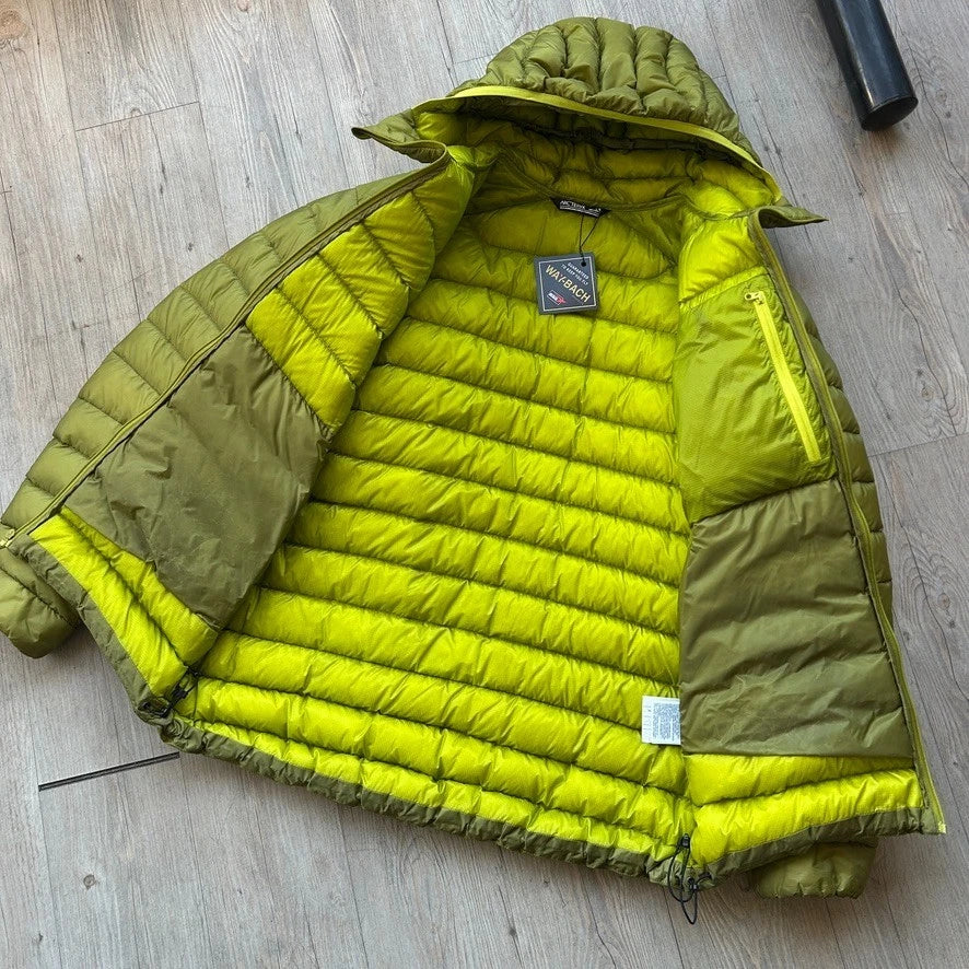 ARC'TERYX | Green Cerium LT Hoody Down Jacket sz L
