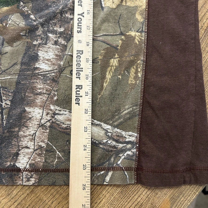 REALTREE | Two Tone Camouflage Vintage Cotton Jersey T-Shirt sz L