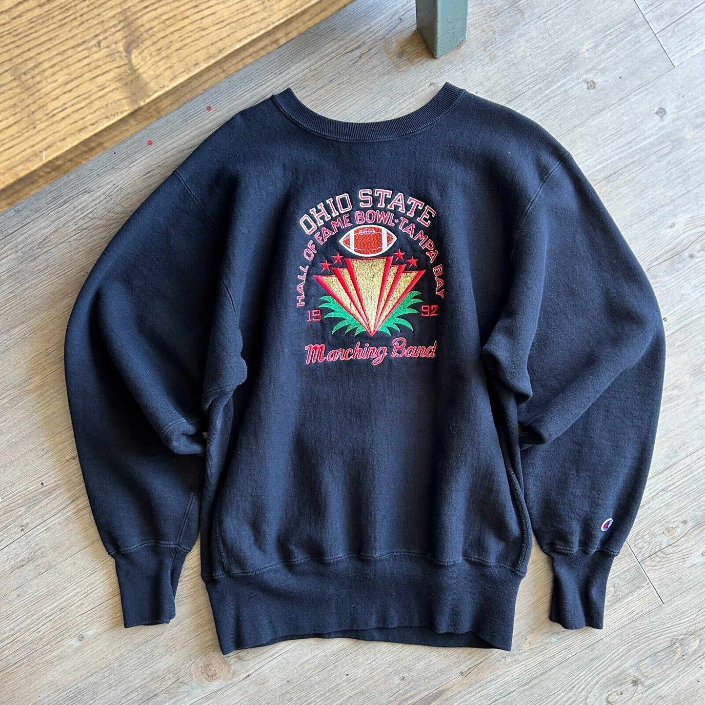 VINTAGE 90s | Ohio State Marching Band Champion Reverse Weave Sweater sz XL