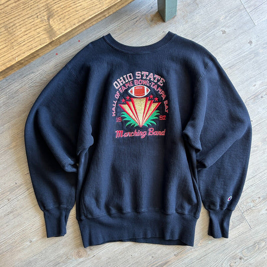 VINTAGE 90s | Ohio State Marching Band Champion Reverse Weave Sweater sz XL