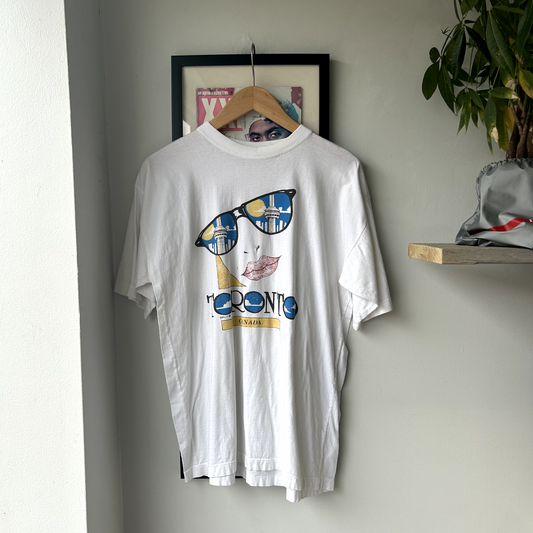 VINTAGE 1980s | Toronto Canada Souvenir Graphic Sz Adult M Single Stitch