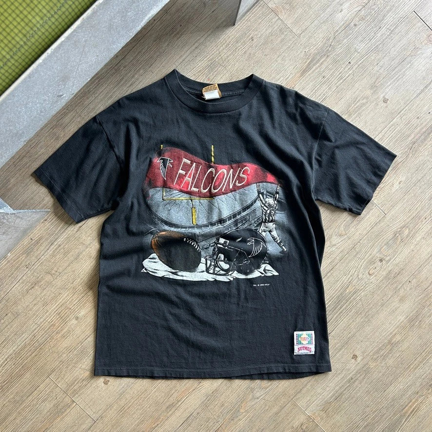VINTAGE 90s | Atlanta Falcons Football Stadium Team NFL Nutmeg T-Shirt sz L