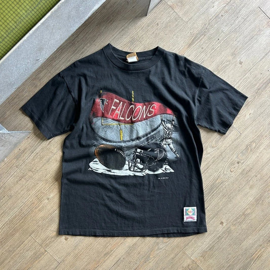 VINTAGE 90s | Atlanta Falcons Football Stadium Team NFL Nutmeg T-Shirt sz L