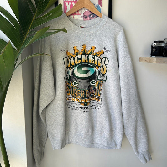 VINTAGE 1997 | Green Bay Packers NFL Super Bowl Champions Sweater sz XXL Adult