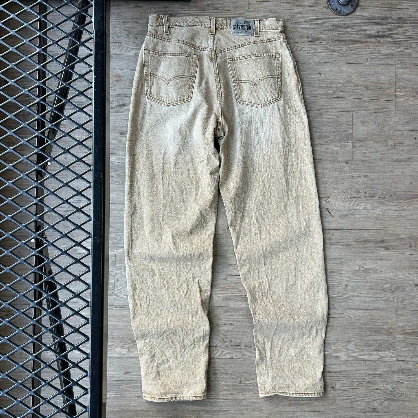 VINTAGE 90s | Levis SilverTab Loose Taper Tan Denim Pants sz W32 L34