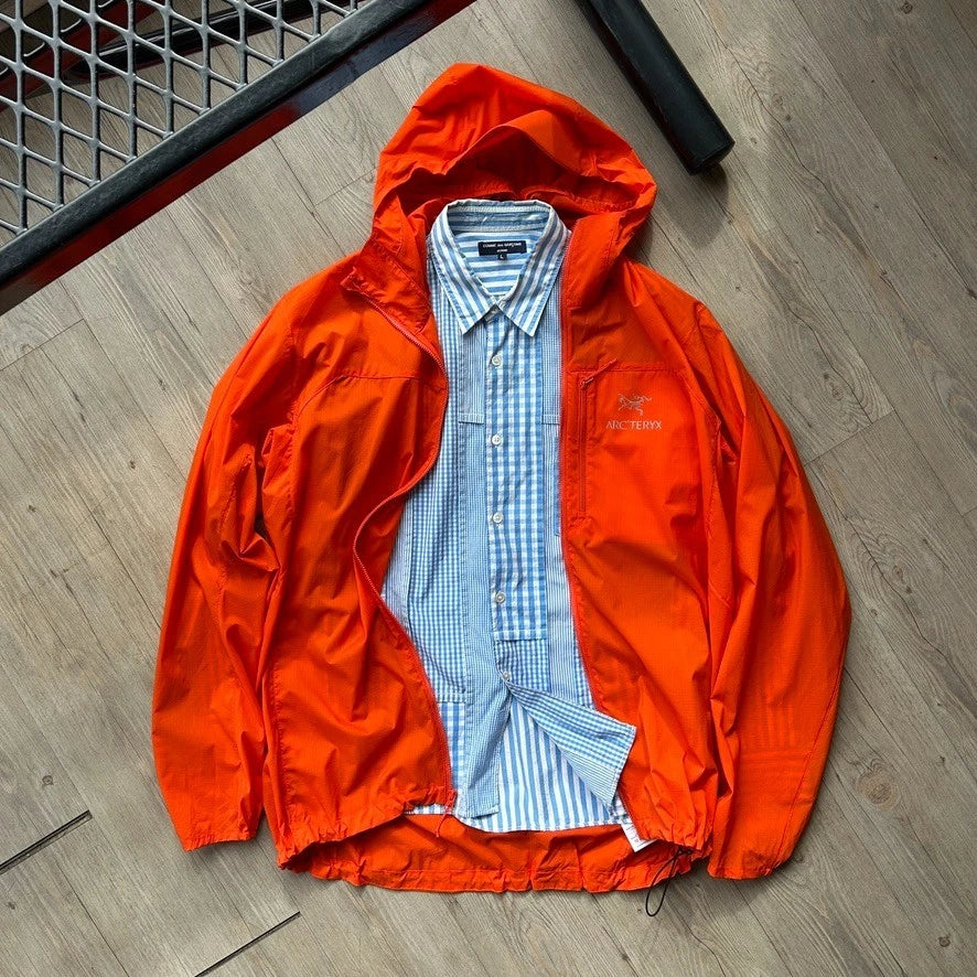 ARC'TERYX | Orange Squamish Hoody Shell Jacket sz L