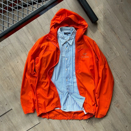 ARC'TERYX | Orange Squamish Hoody Shell Jacket sz L