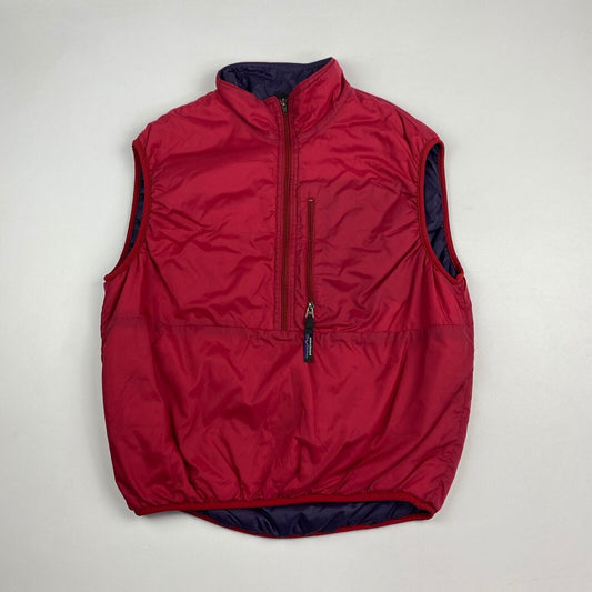 VINTAGE 90s Patagonia 1/2 Zip Vest Jacket sz Small Men MadeinUSA