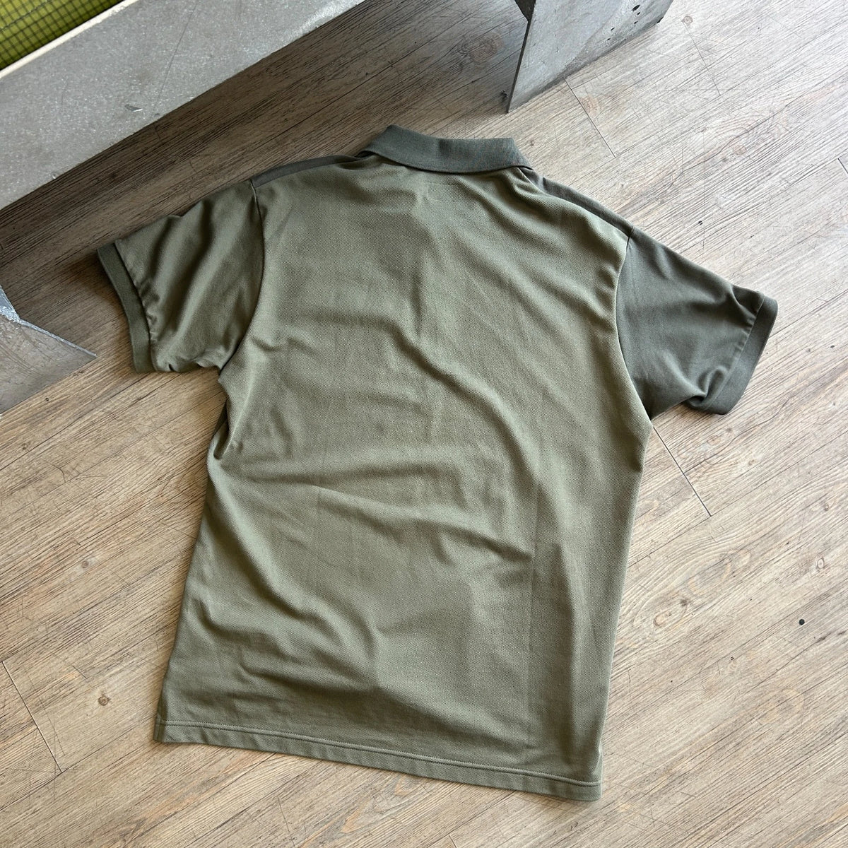 ENGINEERED GARMENTS NY | Uniqlo Two Tone Olive Polo Shirt sz M