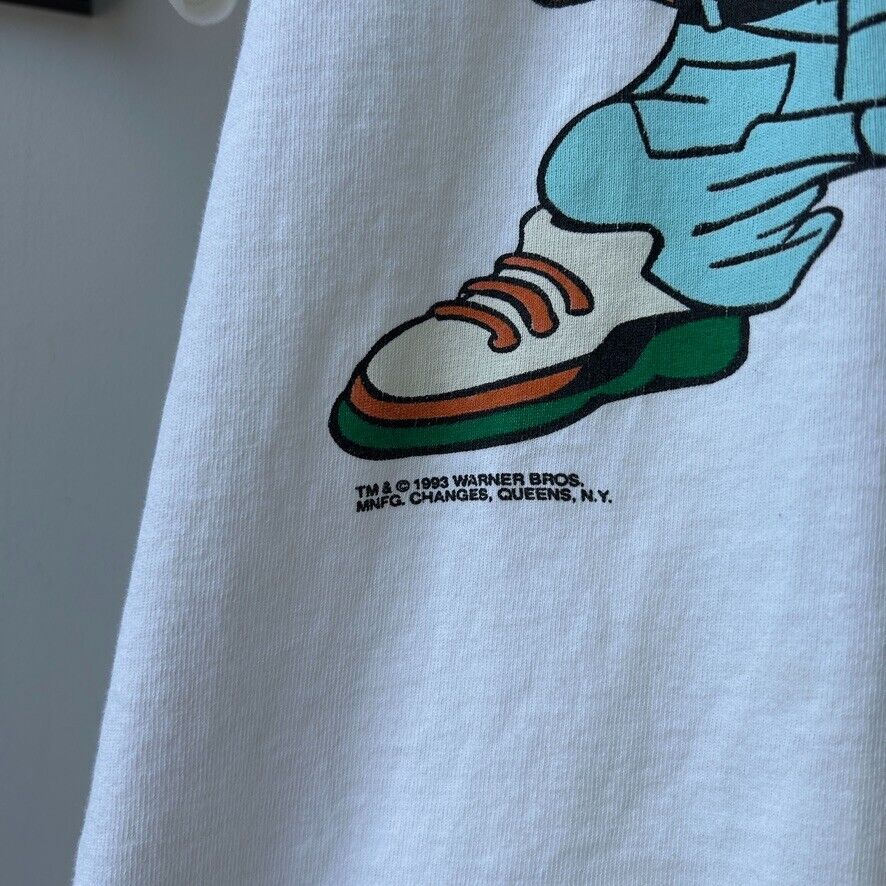 VINTAGE 90s | Miami Hurricanes Bugs & Taz Cartoon T-Shirt sz M