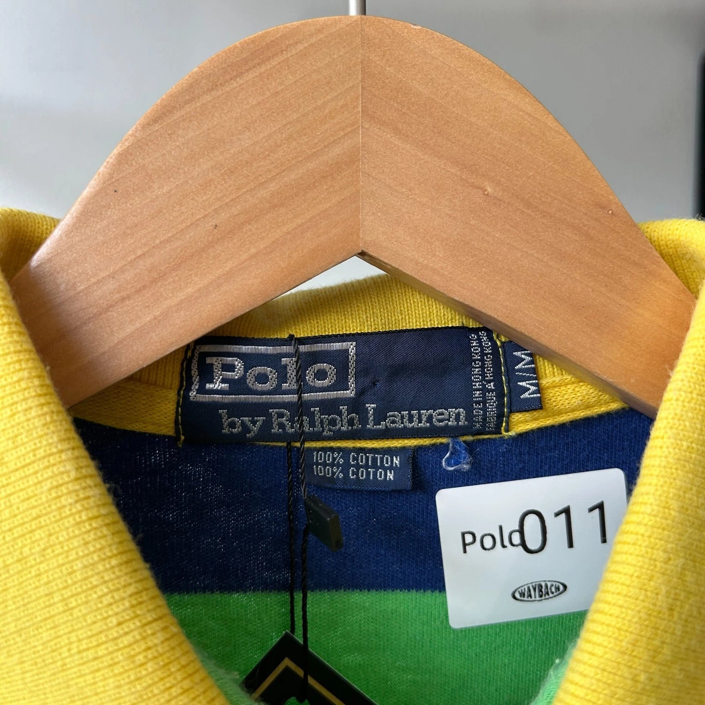 VINTAGE 90s | Ralph Lauren Sm Pony Candy Striped Polo Shirt sz M