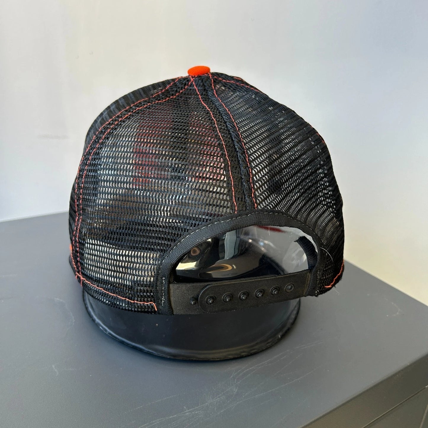 VINTAGE 80s 90s | Princeton Tigers Mesh Trucker Snapback Hat sz OS