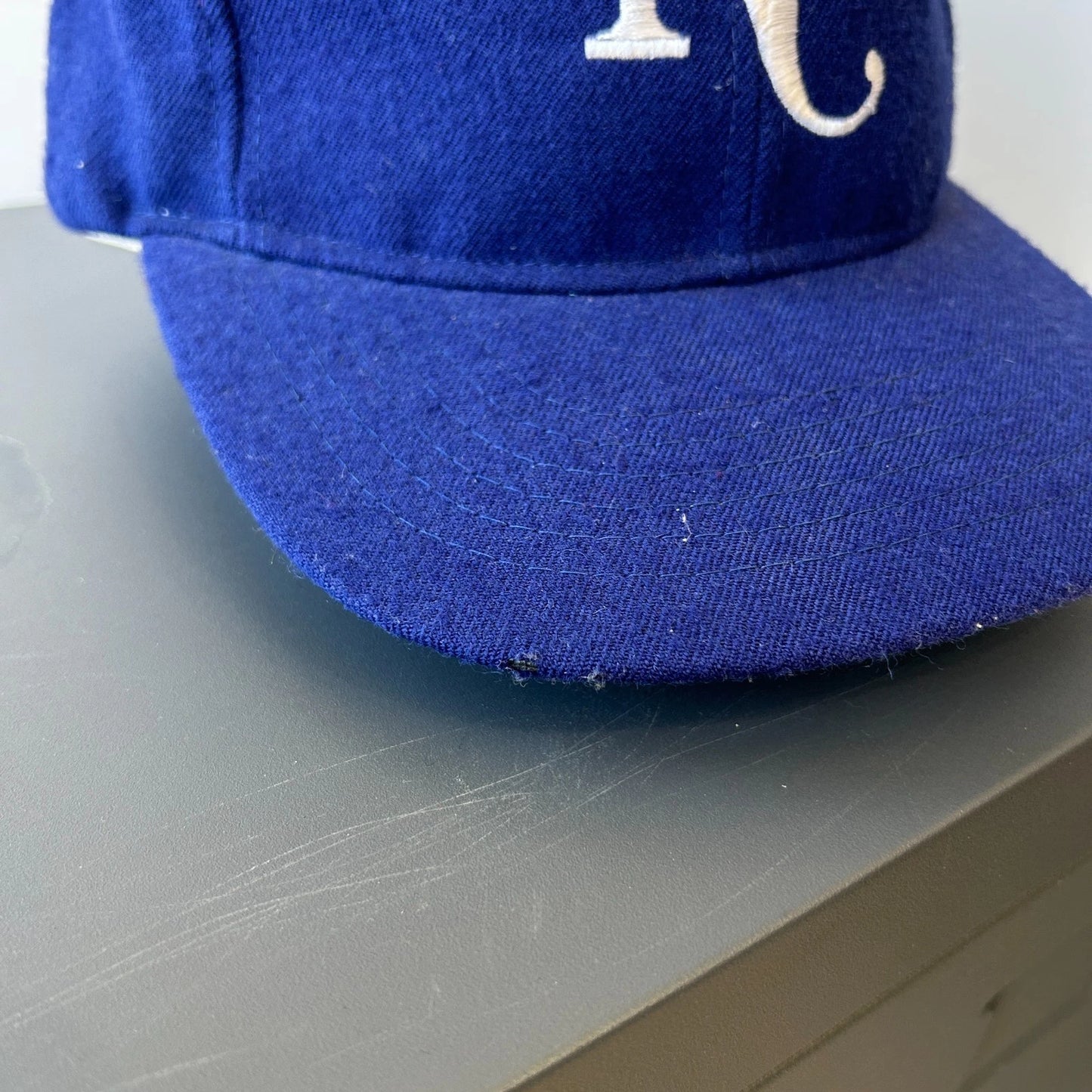Vintage 90s | Kansas City Royals Wool Ted Fletcher MLB Snapback Hat sz OS