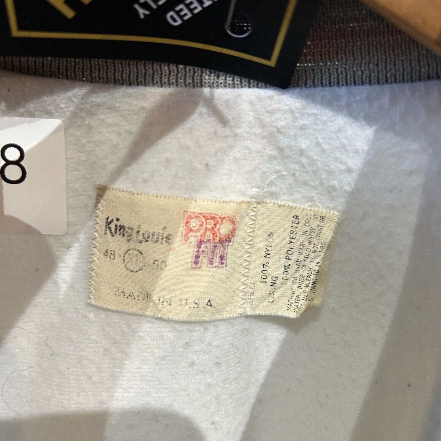 VINTAGE 80s | GE Appliances Grey/Red Button Snap Bomber Jacket sz XL Adult