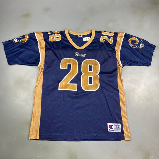 VINTAGE NFL LA Rams #28 Champion Football Jersey sz Large Adult