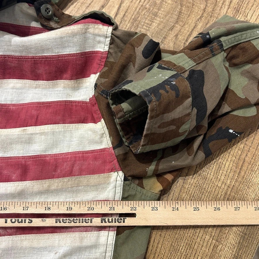 Vintage Y2k | Denim & Supply Ralph Lauren USA Flag Camo M65 Field Jacket sz L