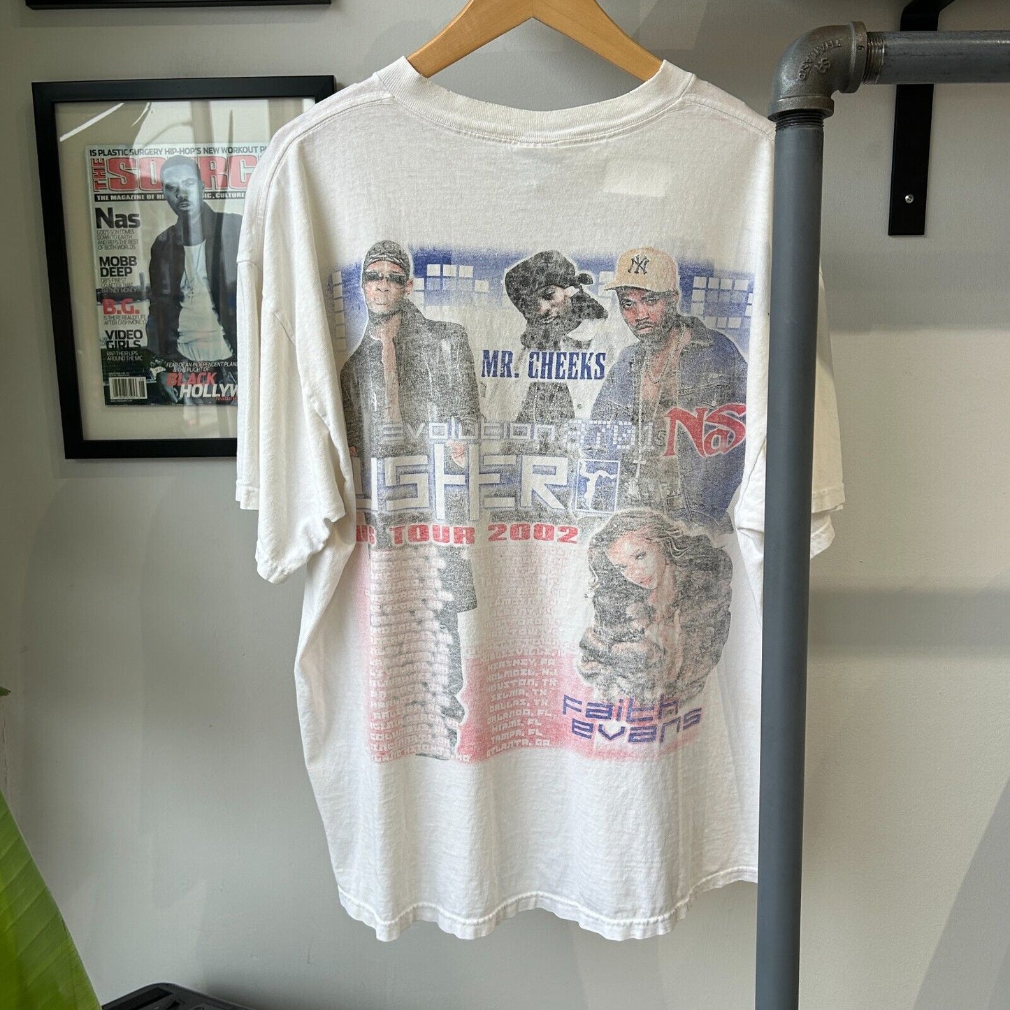 VINTAGE 02' | USHER NAS Evolution R&B Hip Hop Tour Band T-Shirt sz XL Adult