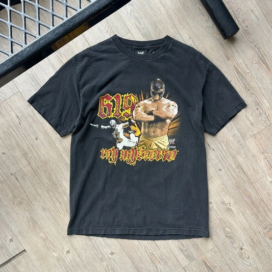 VINTAGE Y2k | Rey Mysterio 619 West Coast Pop WWE Wrestling T-Shirt sz L