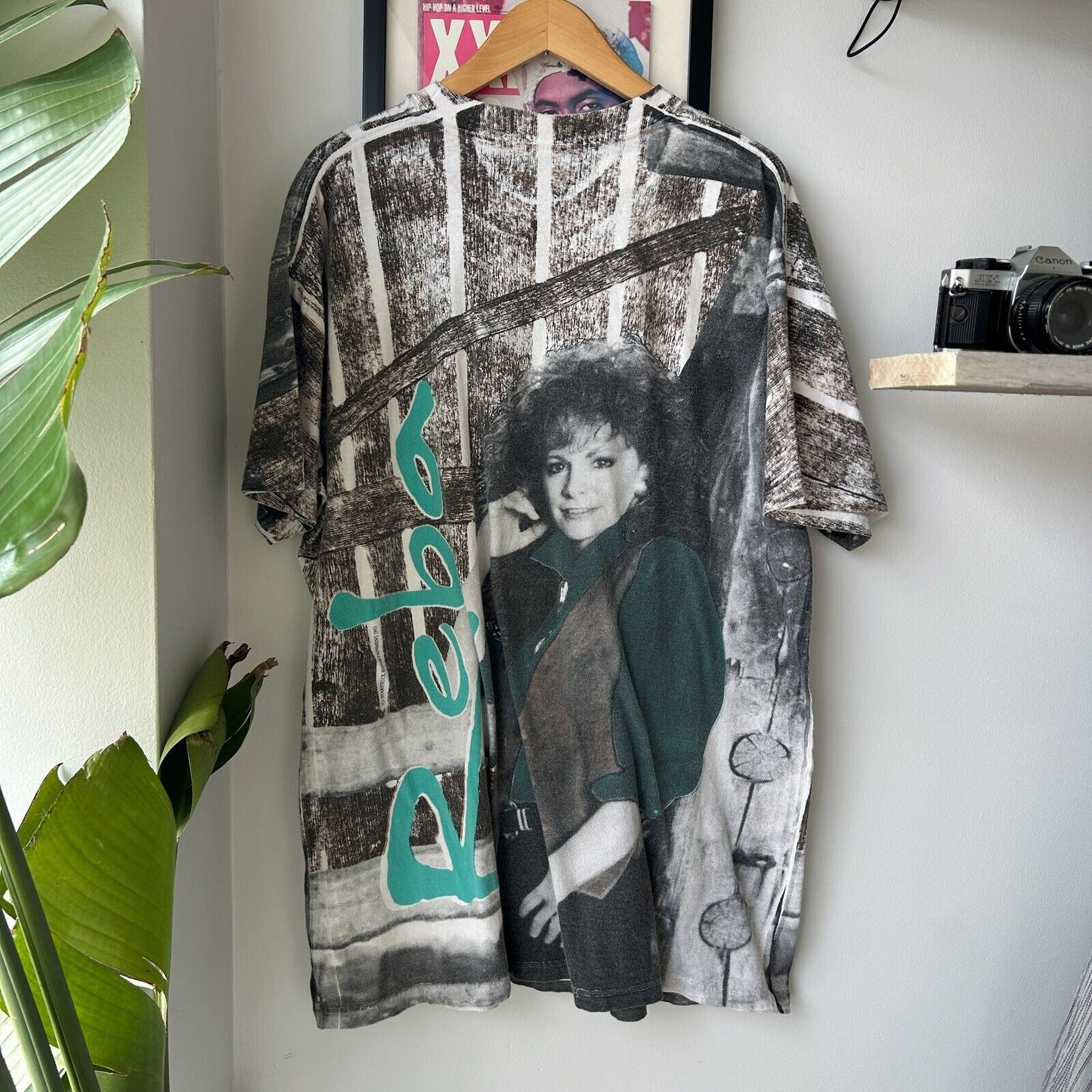 VINTAGE 1993 | REBA All Over Print Country Band T-Shirt sz XL Adult