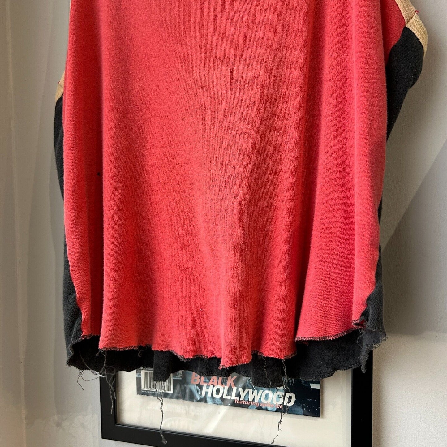 VINTAGE 70s 80s | Two Tone Faded Blank Tank T-Shirt sz M