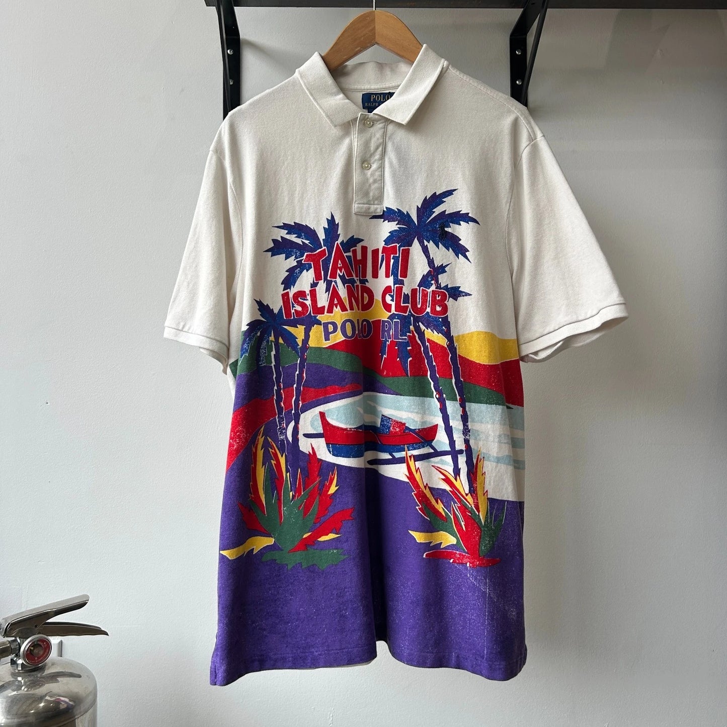 VINTAGE Y2k | Ralph Lauren Tahiti Island Club Polo Shirt sz XL