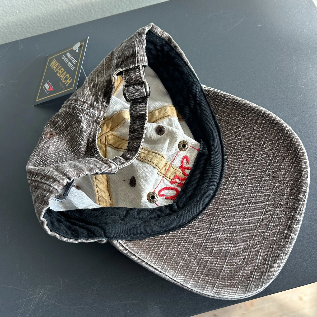 VINTAGE | Dolce & Gabbana Distressed Brown Logo Cap Hat sz OS