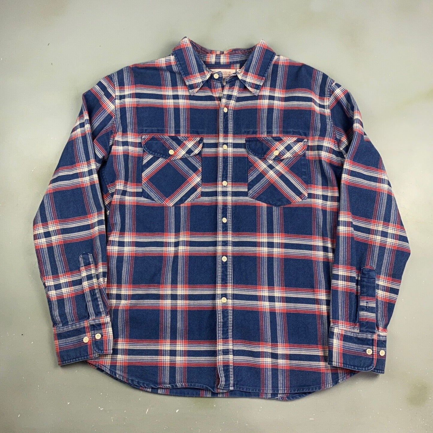 VINTAGE Filson Garment Plaid Flannel Button Up Shirt sz XL Adult