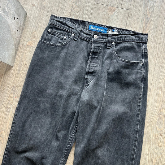 VINTAGE | Levi's SilverTab Relaxed Fit Black Denim Jeans Pants W32 L30