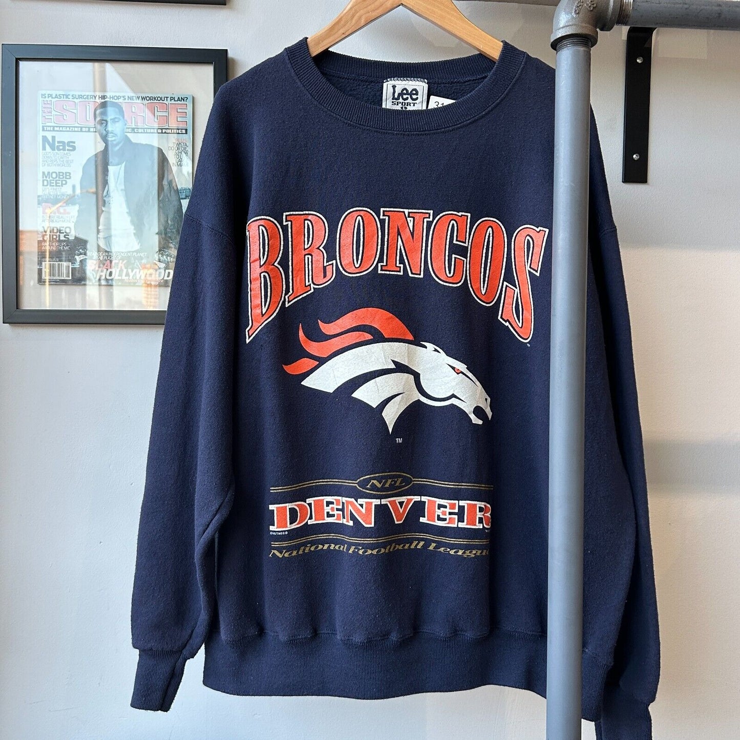 VINTAGE 90s | Denver Broncos Lee Sport Crew Sweater sz L