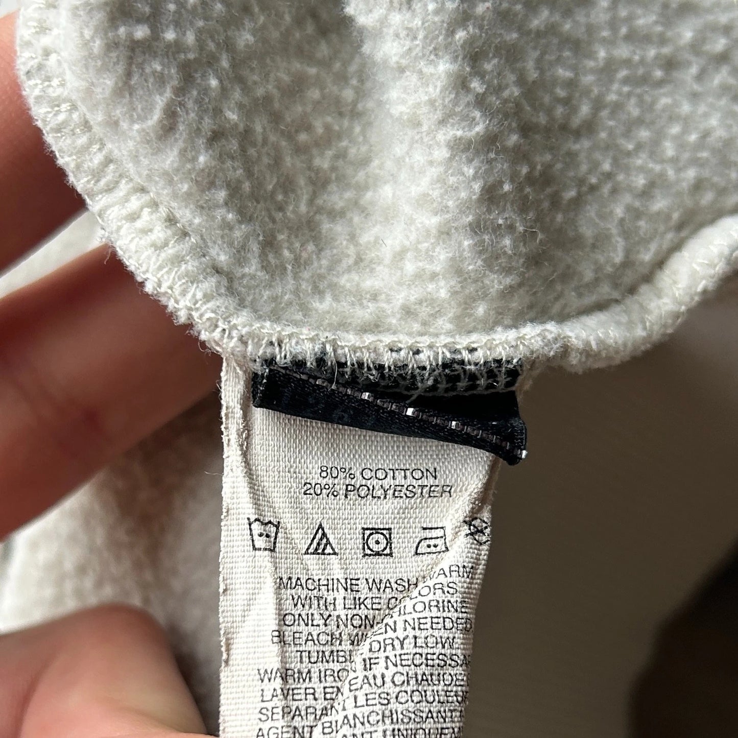 OAKLEY | Geometric Logo Thrashed Zip Up Hoodie Sweater sz XL