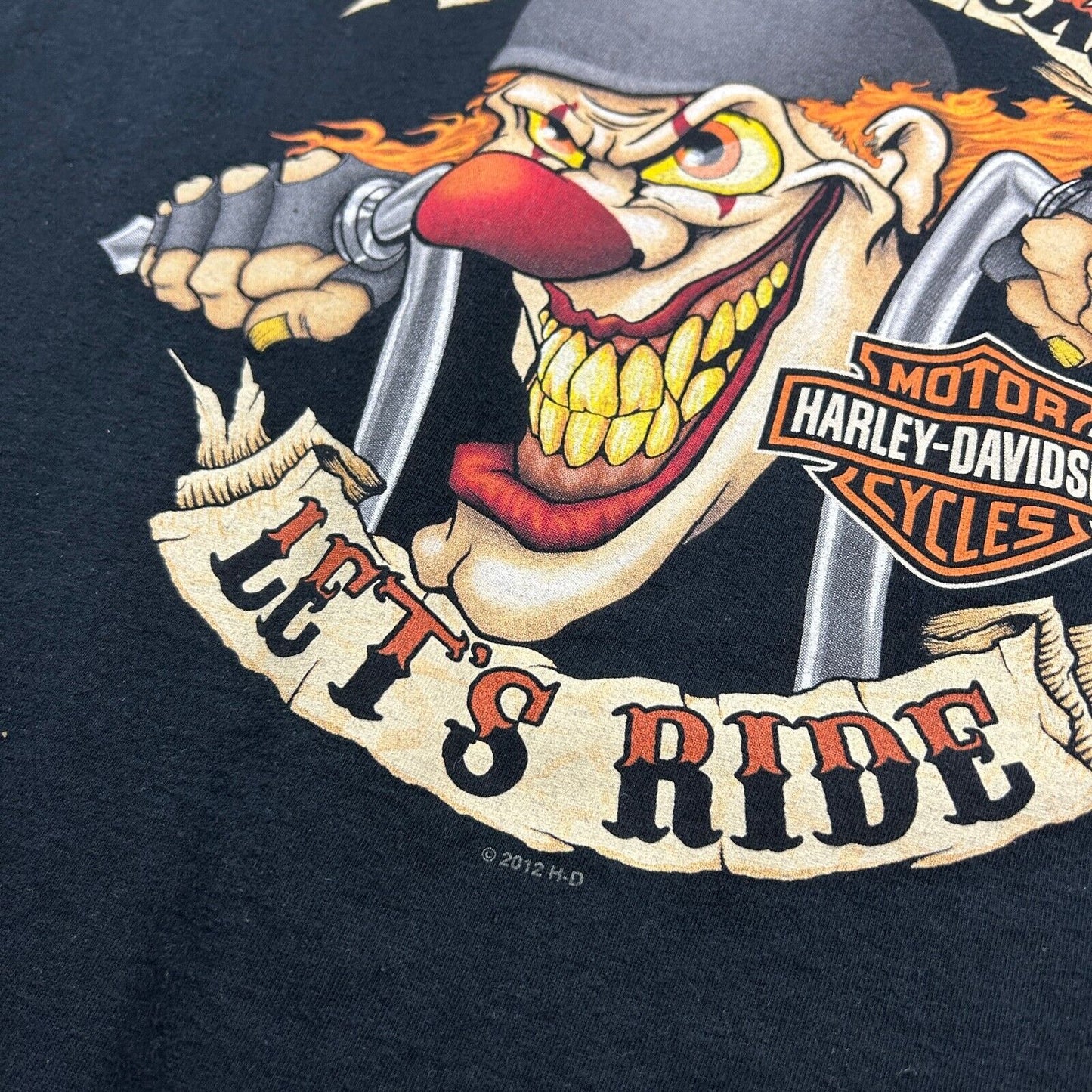 HARLEY DAVIDSON Motor Cycles Work Sucks Lets Ride NJ Biker T-Shirt sz XL Adult