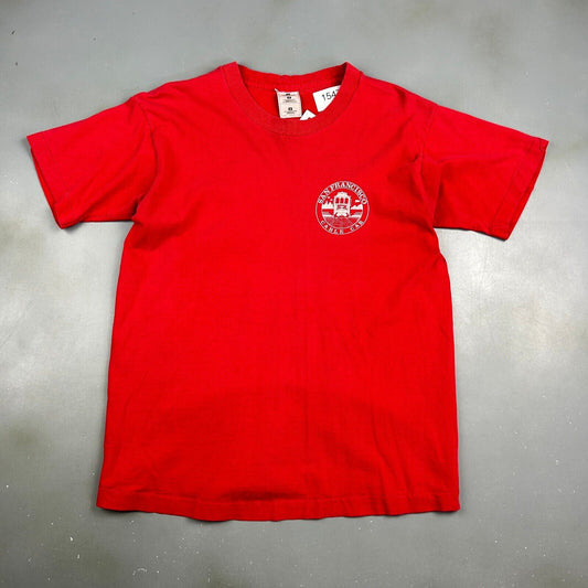 VINTAGE 90s | San Fransisco Cable Car Red T-Shirt sz M Men Adult