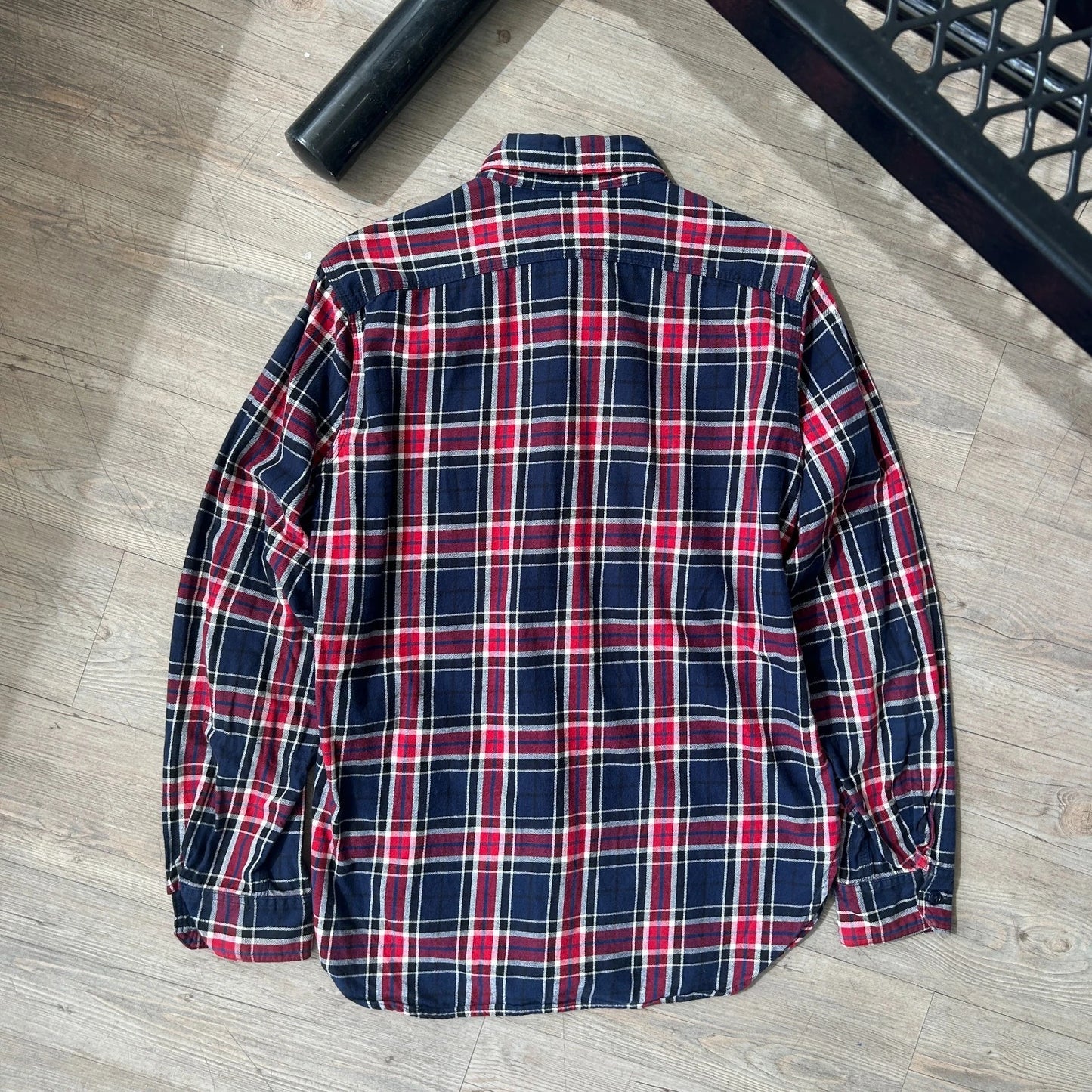 Engineered Garments NY | Plaid Flannel Reverse Pocket Button Down Shirt sz M