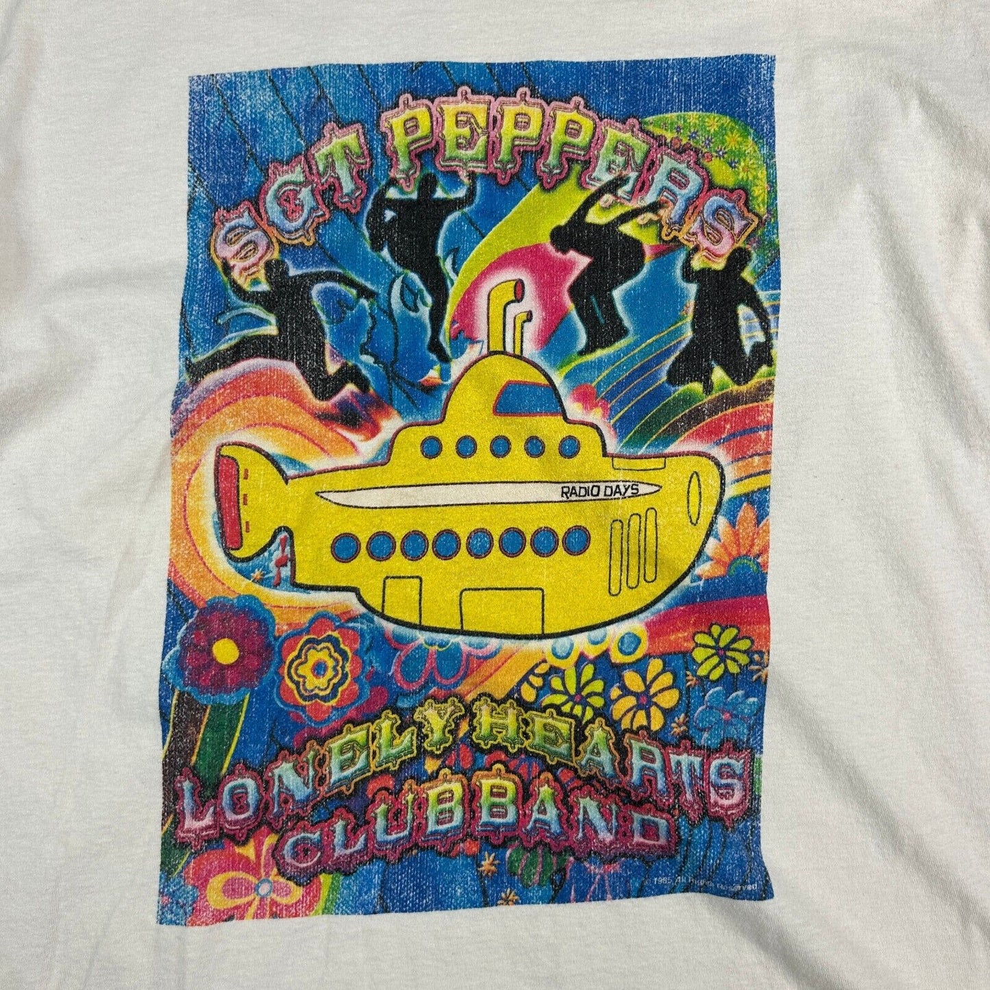 VINTAGE | The Beatles Sgt Peppers Lonely Hearts Club Band T-Shirt sz L Adult