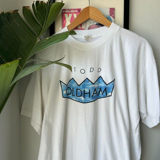 VINTAGE 90s | Tod Oldham Logo T-Shirt sz L