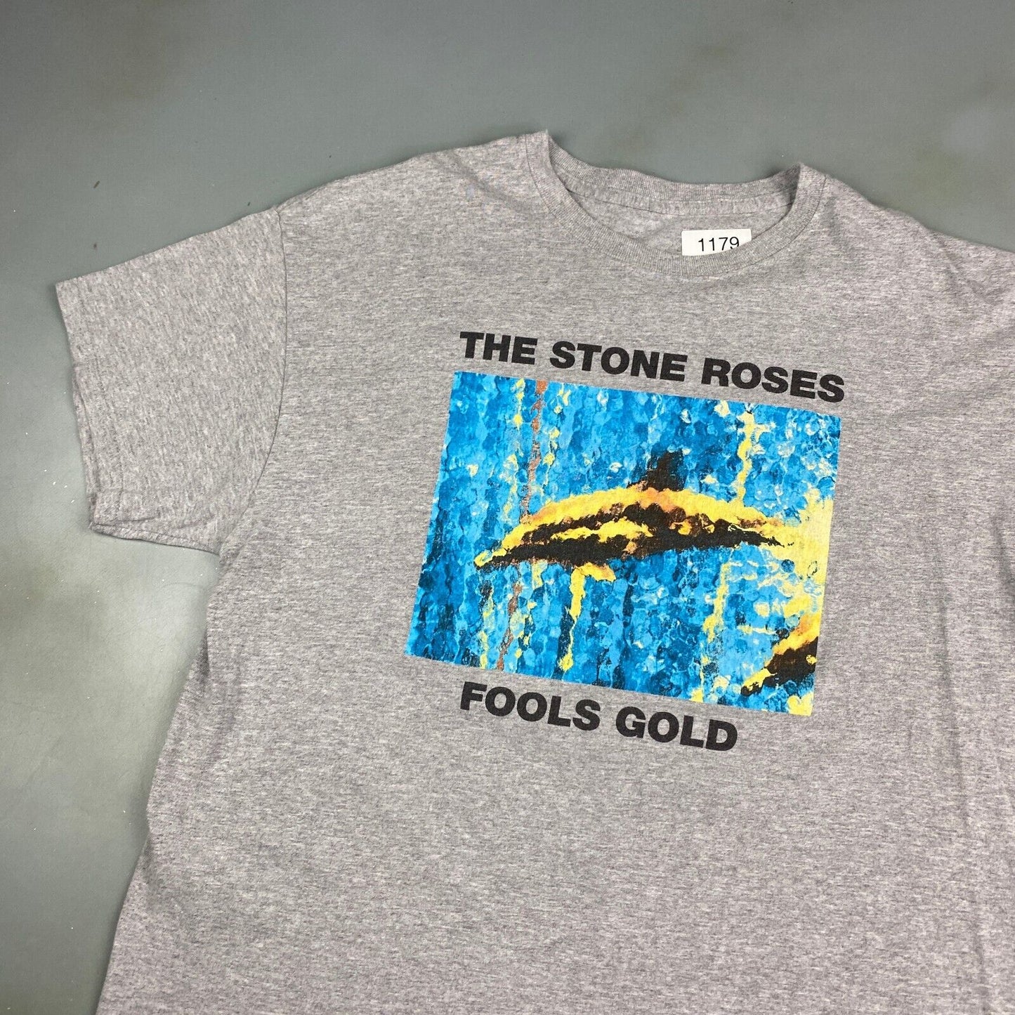 VINTAGE The Stones Roses Fools Gold Grey T-Shirt sz XL Adult