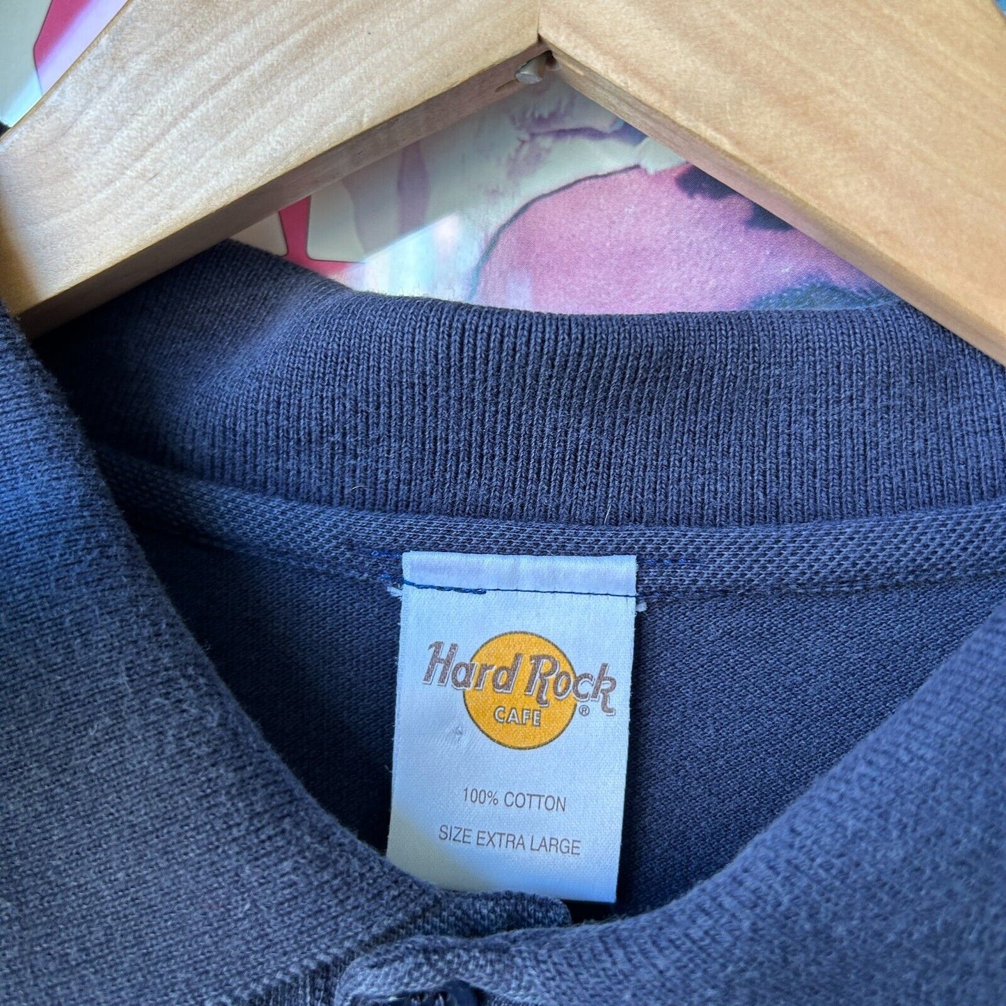 VINTAGE 90s | Hard Rock Cafe Paris Polo Shirt sz XL
