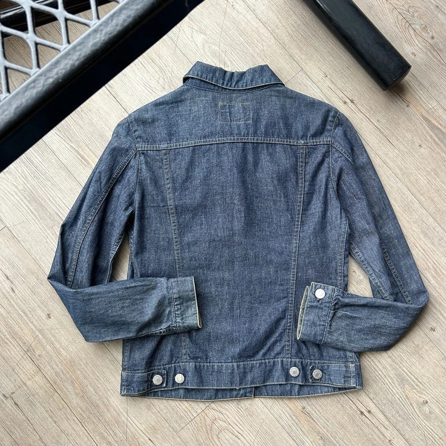 VINTAGE 90s | Helmut Lang Denim Trucker Jean Jacket sz 38 S