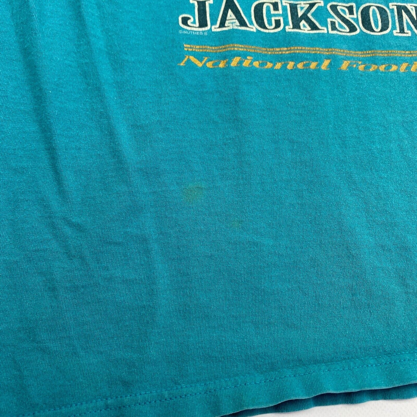 VINTAGE 1997 Jacksonville Jaguars NFL Logo Teal T-Shirt sz XXL Men