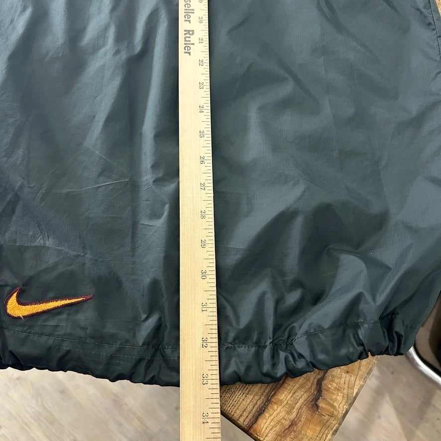 1990s | NIKE Mid Swoosh 1/4 Zip Pullover Windbreaker Jacket sz L