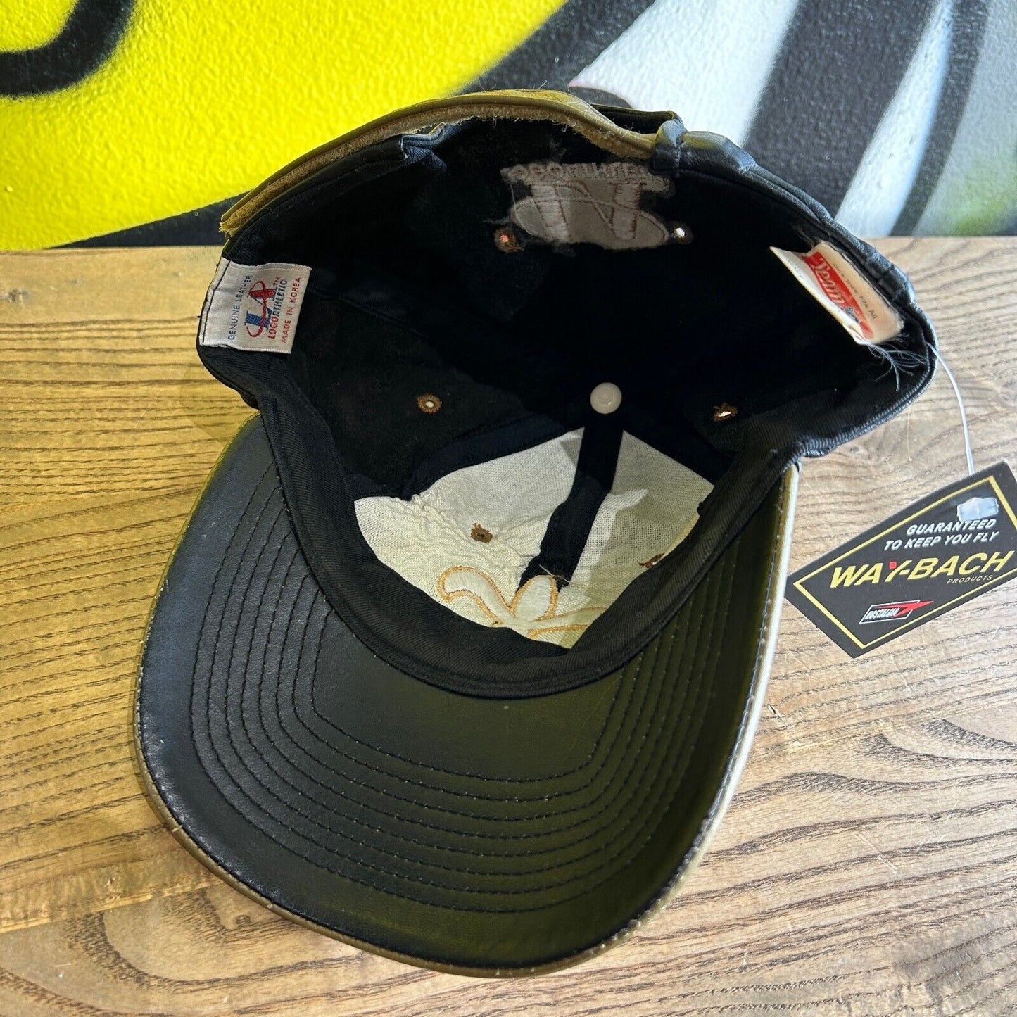 VINTAGE 90s | New Orleans Saints Logo Athletic Snapback Hat Cap One Size Adult