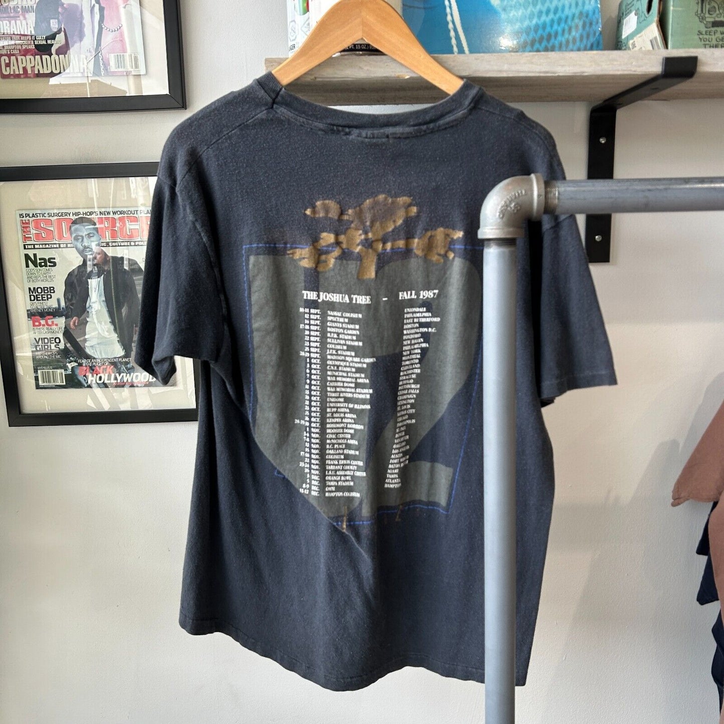 VINTAGE 80s | U2 Live Tour Band T-Shirt sz M Adult