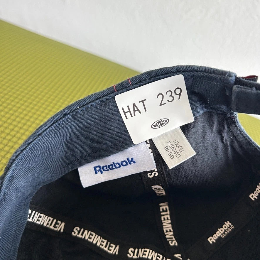 VETEMENTS | x Reebok Switzerland Flame Cap Hat sz OS