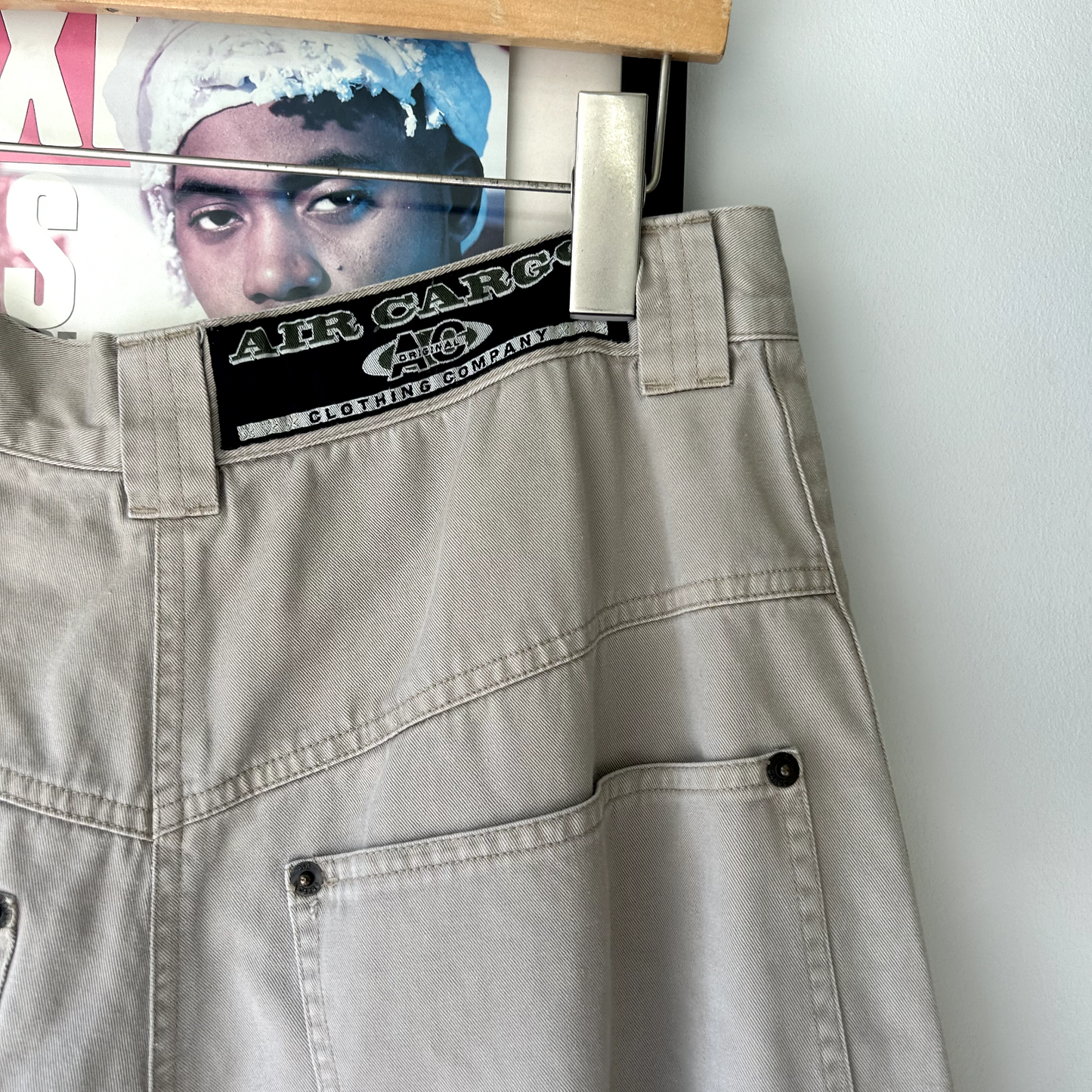 VINTAGE | 1990s Air Cargo Clothing Co Cargo Shorts sz W30 Beige